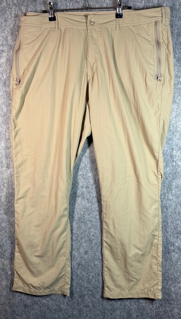 Clothing Arts Mens P Cubed Pick-Pocket Proof Travel Pants Tan 38x30 Casual